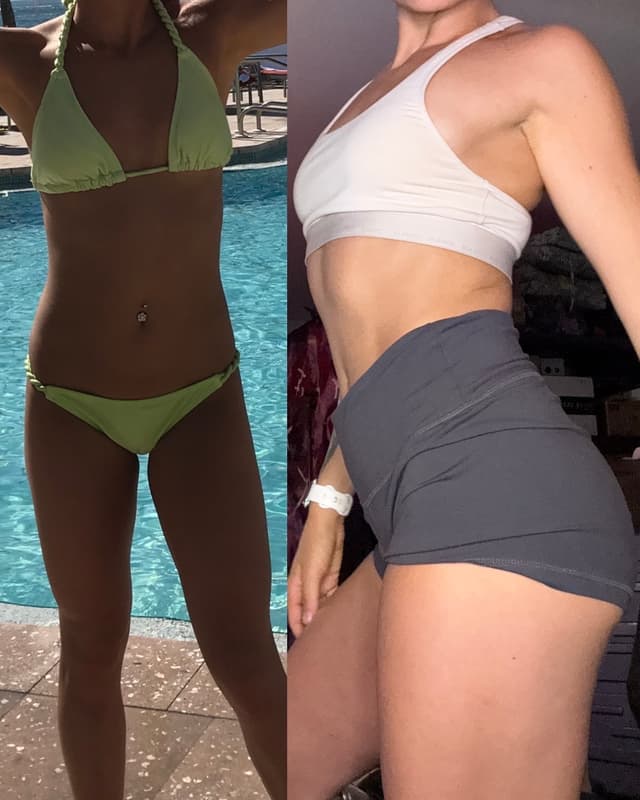 Client before and after